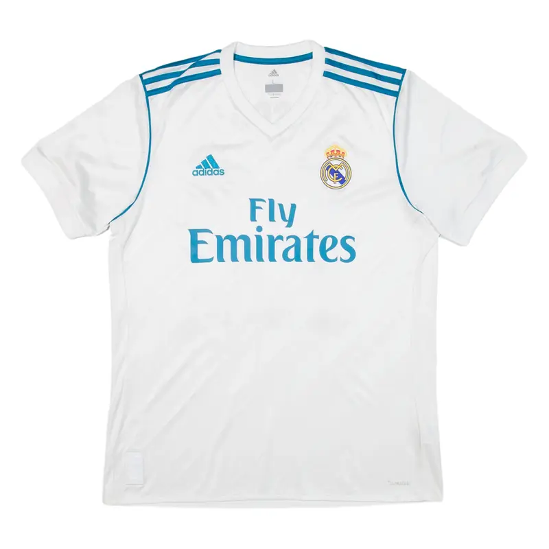 ADIDAS Mens Real Madrid Football Shirt Jersey White L