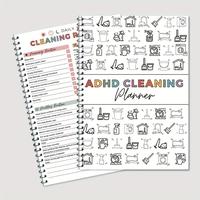 Cleaning Planner Bundle, Spiral Bound Weekly & Monthly Planner Notebook & Cleaning Checklist, Household Chore Chart, Arts & C...