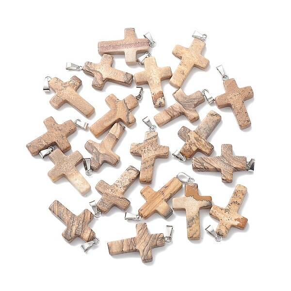 Natural Picture Jasper Pendants
