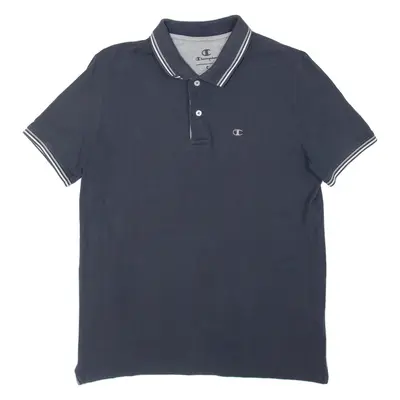 CHAMPION Mens Polo Shirt Grey S