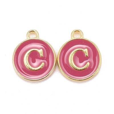 Golden Plated Alloy Enamel Charms