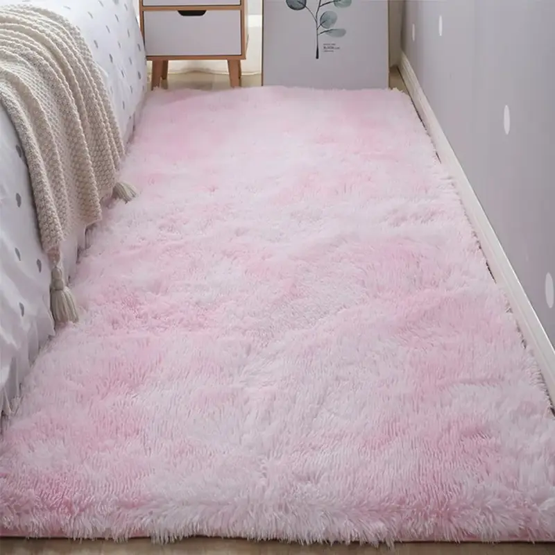 Tie Dye Soft Plush Area Large Rug, 1 Piece Rectangle Plush Carpet, Decorative Fluffy Floor Mat for Living Room Bedroom Home D...