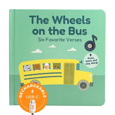 Cali's Books Wheels On The Bus Press and Sing Along Musical Book for Babies