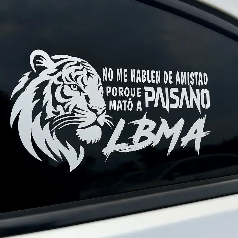 LBMA – Tigre Letal | Sticker de Lealtad y Advertencia