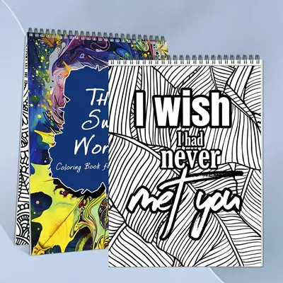 Emotional Vent Theme Adult Coloring Book, 1 Count Comfort Relieves Stress Coloring Book, Suitable for New Year, Valentine's D...