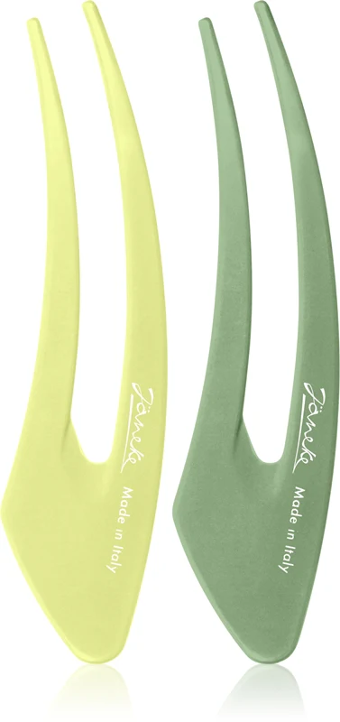 Janeke Green Hair Clips 2X12.5cm