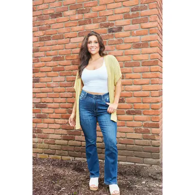 Judy Blue One For You, Me, And Her *Three Lengths* Women's High-Rise Slim Fit Bootcut Denim