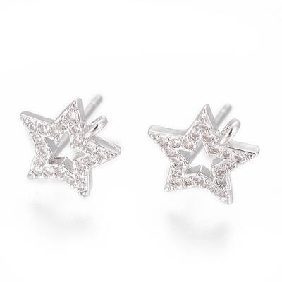 Brass Stud Earring Findings