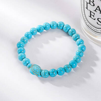 Beaded Bracelet Women's Set Popular Bohemian Ethnic Style Turquoise Bracelet