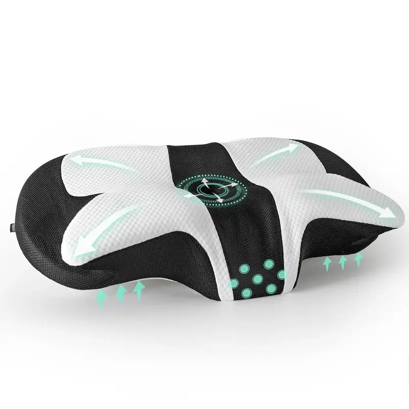 Memory Foam Bed Pillow, Bedroom Accessories Lengthening and Widening Contour Foam Design Sleep Pillow with Breathable & Washa...