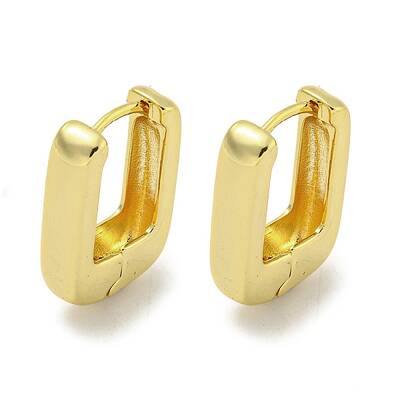 Brass Hoop Earrings