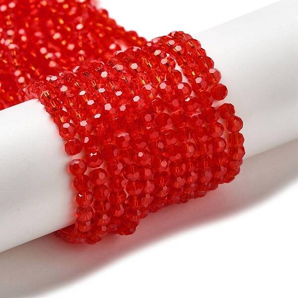 Transparent Glass Beads Strands