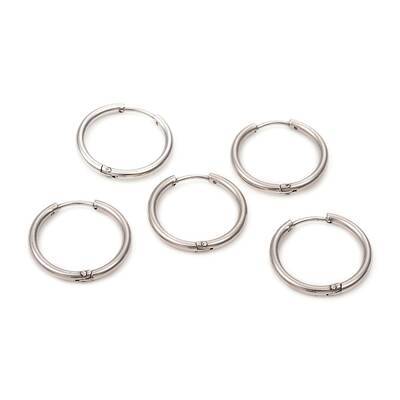 Tarnish Resistant 201 Stainless Steel Huggie Hoop Earrings