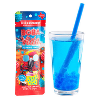 BOBAVida Popping Boba Portable Pouch - No Preservatives, Real Fruit Juice & Cane Sugar - Includes Boba Straw for Easy Drink A...