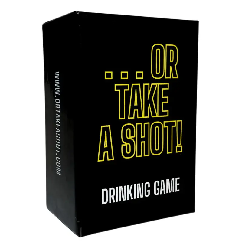 Or Take A Shot Drinking Game - 100 Cards for Endless Fun Challenges Perfect for Game Night Entertainment Includes Deck and Sh...
