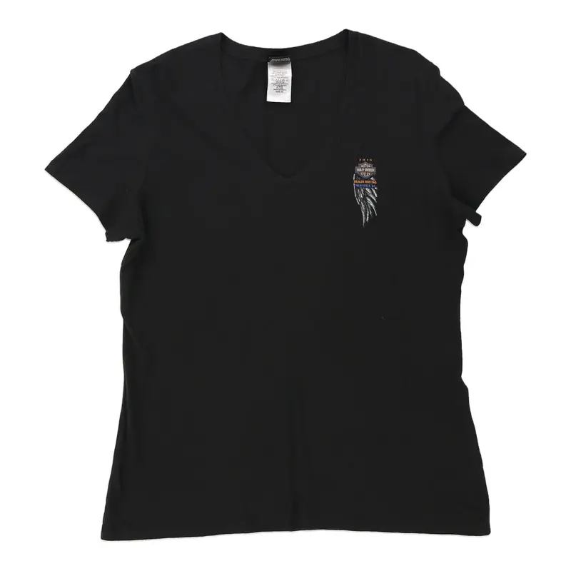 Milwaukee, WI Harley Davidson Graphic T-Shirt - XL Black Cotton