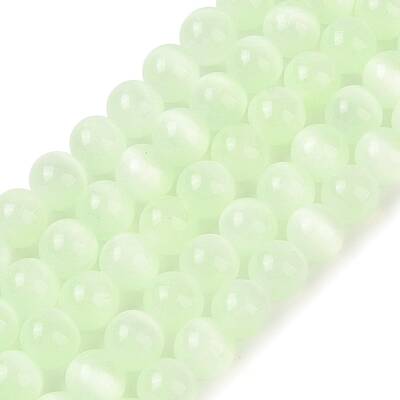 Natural Selenite Beads Strands