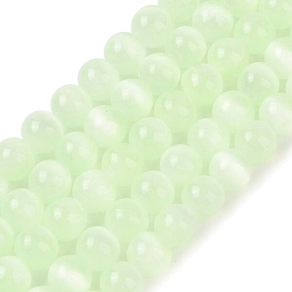 Natural Selenite Beads Strands