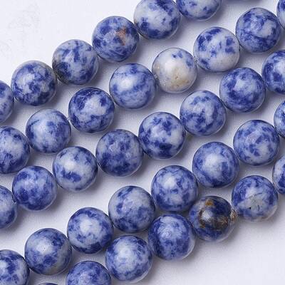 Natural Blue Spot Jasper Beads Strands