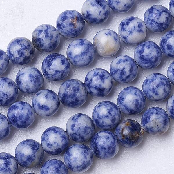 Natural Blue Spot Jasper Beads Strands