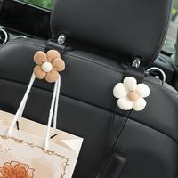 Car Seat Back Hook, Cute Flower Design Car Seat Back Hook, Multifunctional Seat Back Storage Hook, Universal Car Interior Acc...