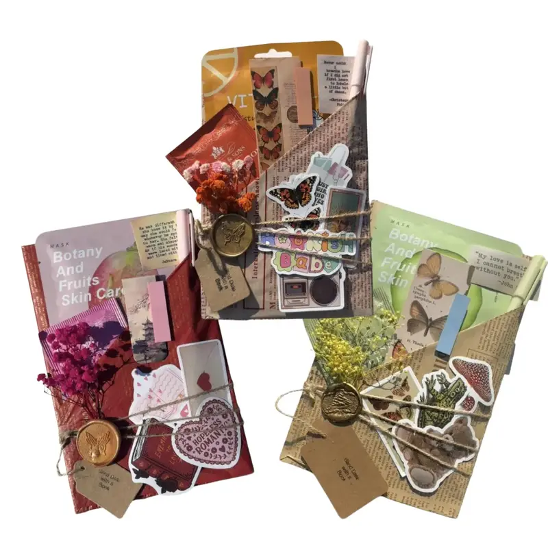 Blind Date with a Book Soft Cover Bundle - 3 Surprise Books, Bookmarks, Stickers, Facial Masks, Pens, and more book lover