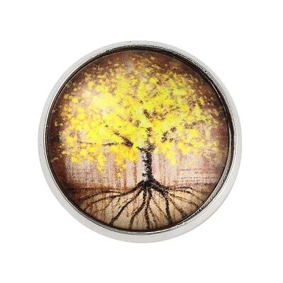 Round Glass Brooches