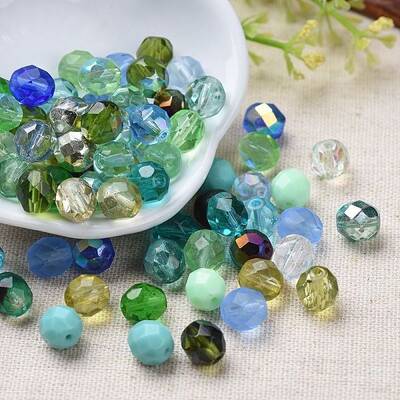 Transparent Czech Glass Beads