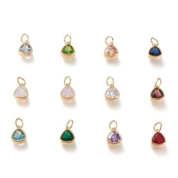 PVD Vacuum Plating 304 Stainless Steel Cubic Zirconia Pendant
