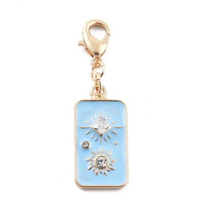 Alloy Rhinestone & Enamel Pendant Decoration