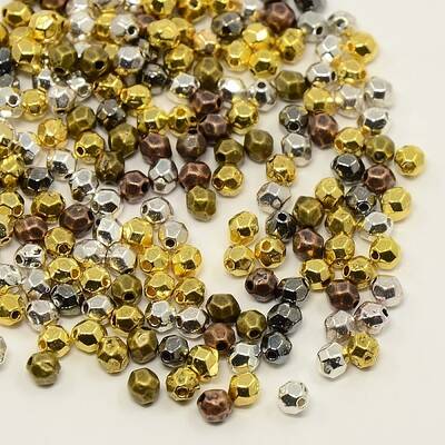 Mixed Color Tibetan Style Alloy Spacer Beads