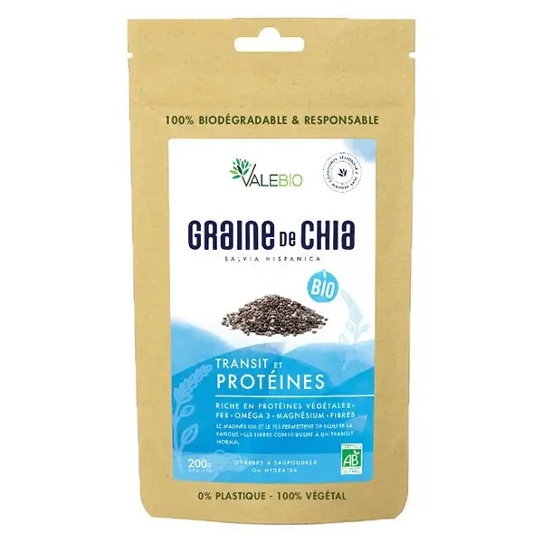 Valebio Organic Chia Seeds Super Food 200g