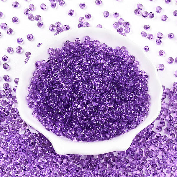 3/0 Baking Paint Glass Fringe Seed Beads