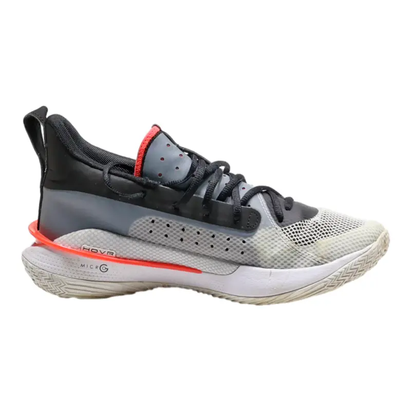 UNDER ARMOUR Curry 7 2019 Sneaker Trainers White Canvas Mens UK 7