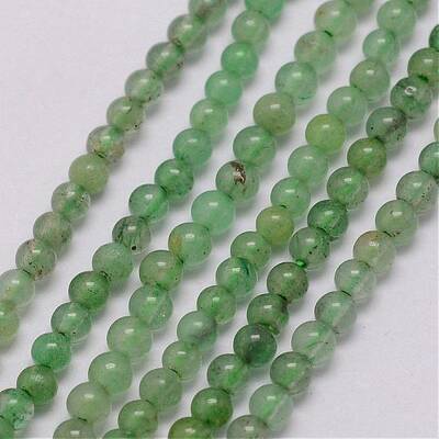 Natural Green Aventurine Bead Strands