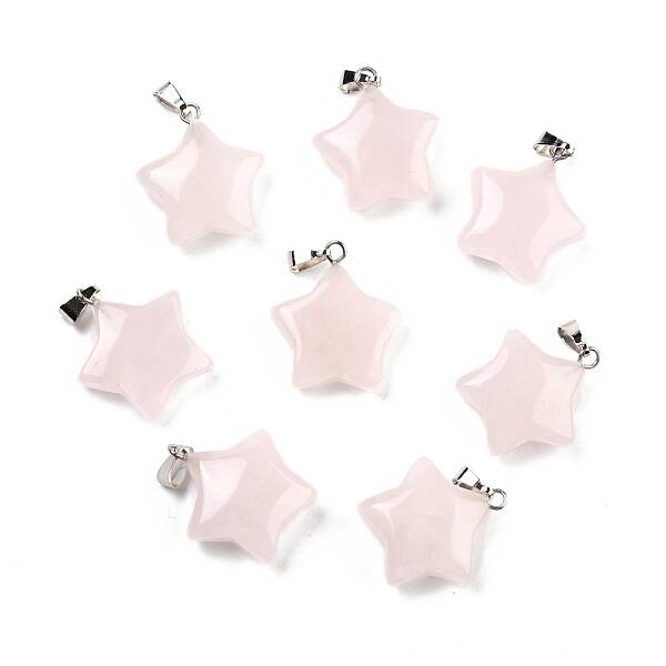 Natural Rose Quartz Pendants