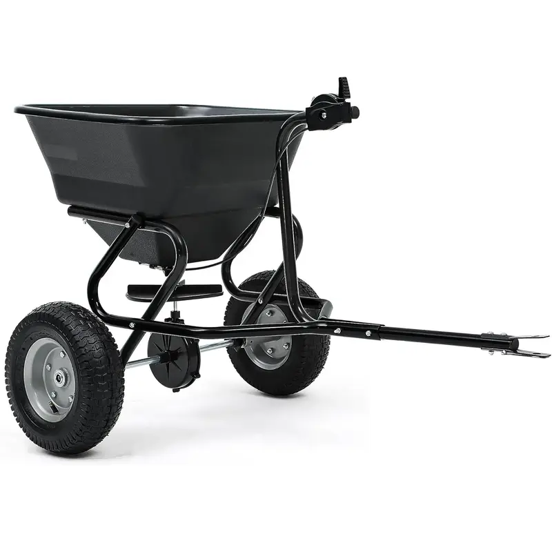 Tow Behind Lawn & Garden Broadcast Spreader for Seed Holds up to 130 lbs with 13\