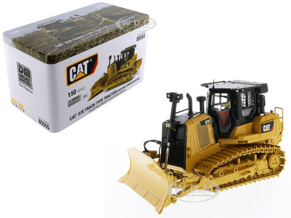 CAT Caterpillar D7E Track Type Tractor Dozer in Pipeline Configuration with Operator High Line Series 1/50 Diecast Model by D...