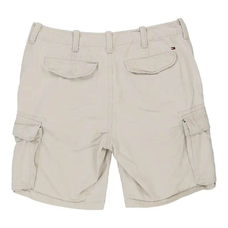 Tommy Hilfiger Cargo Shorts - 36W 10L Beige Cotton