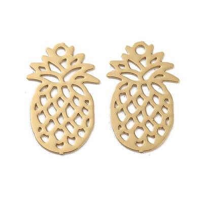 Brass Etched Metal Embellishments Pendants
