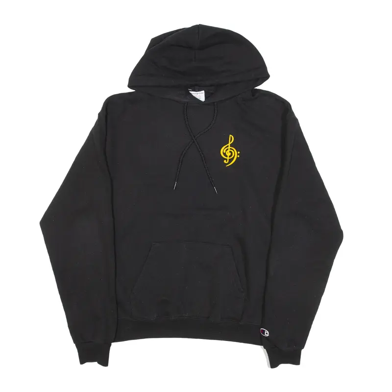 CHAMPION Eco Salinas High Marching Band USA Hoodie Black Pullover Mens M