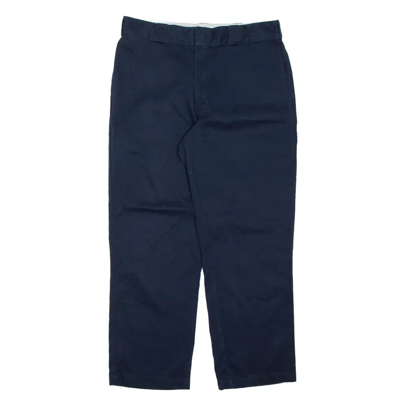 DICKIES Chino Mens Trousers Blue Regular Straight W34 L28