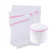 4Pcs Durable Honeycomb Mesh Laundry Bags for Delicates 12 x 16 Inches,laundry bags mesh wash bags,mesh bag (3 Medium+1 Bra Ba...