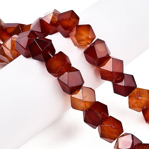 Natural Red Agate Beads Strands
