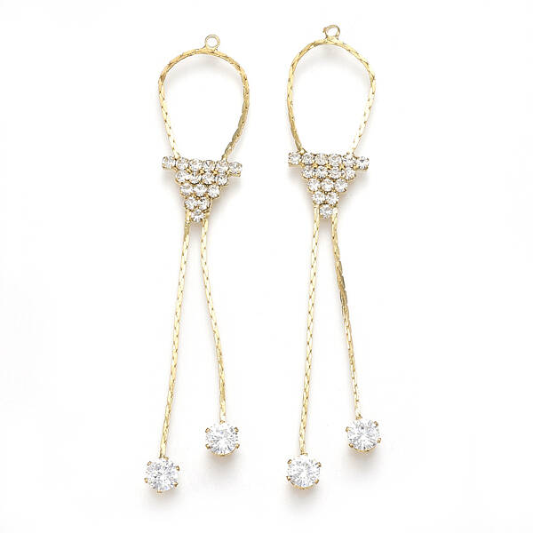 Brass Chain Tassel Big Pendants