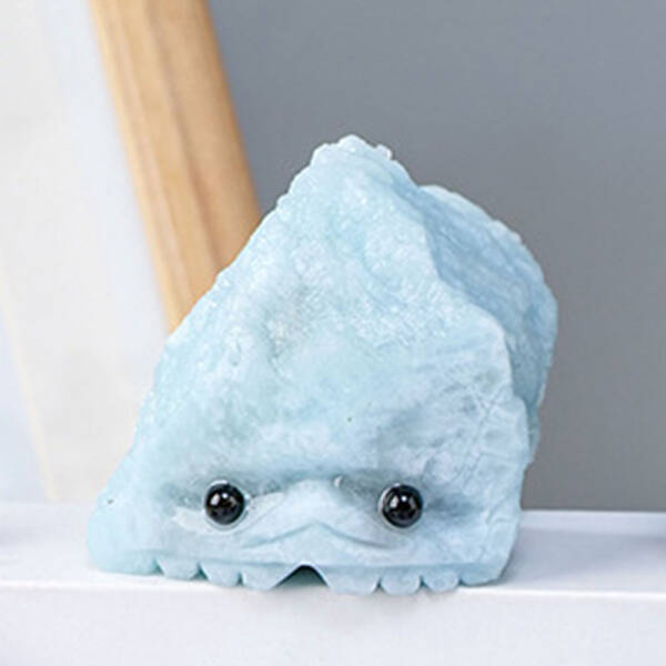 Natural Aquamarine Sculpture Display Decorations