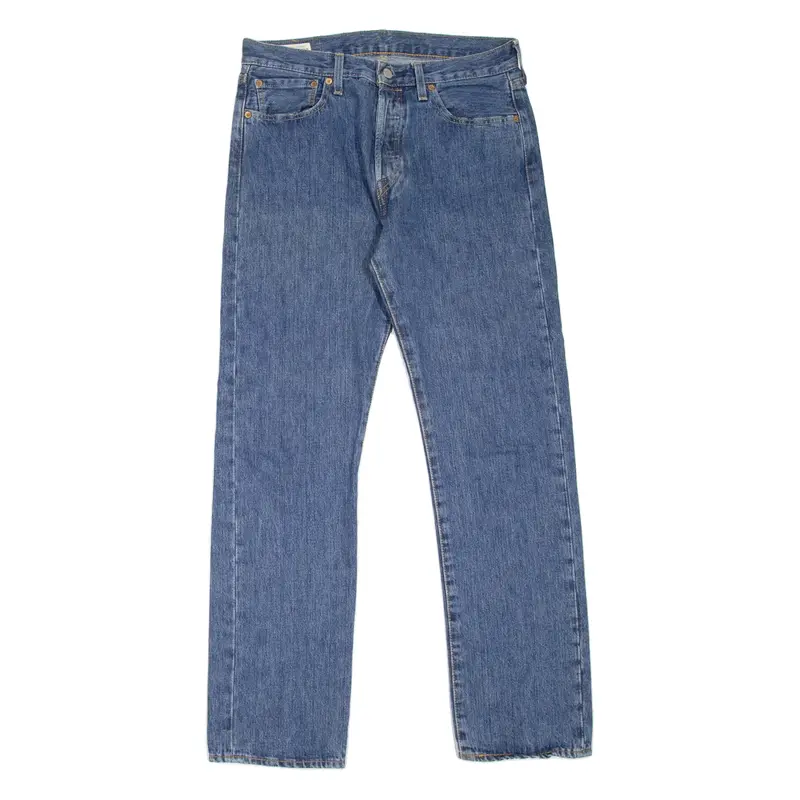 LEVI'S 501 BIG E Jeans Mens Blue Regular Straight W32 L32