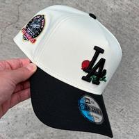 New Era LA Dodgers Rose Cap – White Black 9FORTY Adjustable, gorras para hombres, caps for men