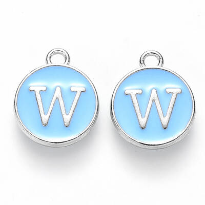Platinum Plated Alloy Enamel Charms