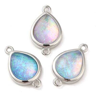 Synthetic Opal Connector Charms